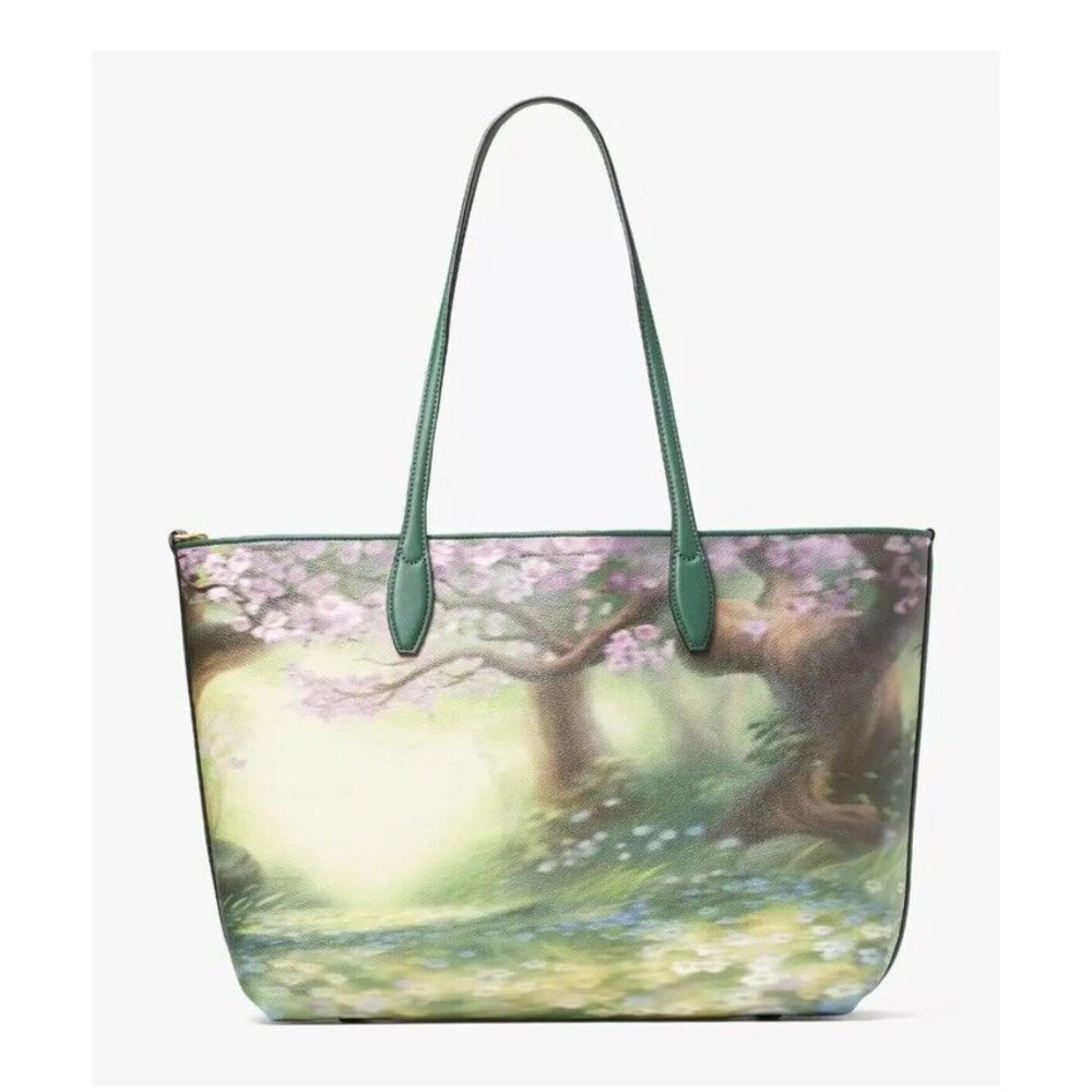 Disney x Kate Spade Bambi Thumper Sutton Tote Bag Purse Forest Scene NWT RARE - Picture 3 of 5